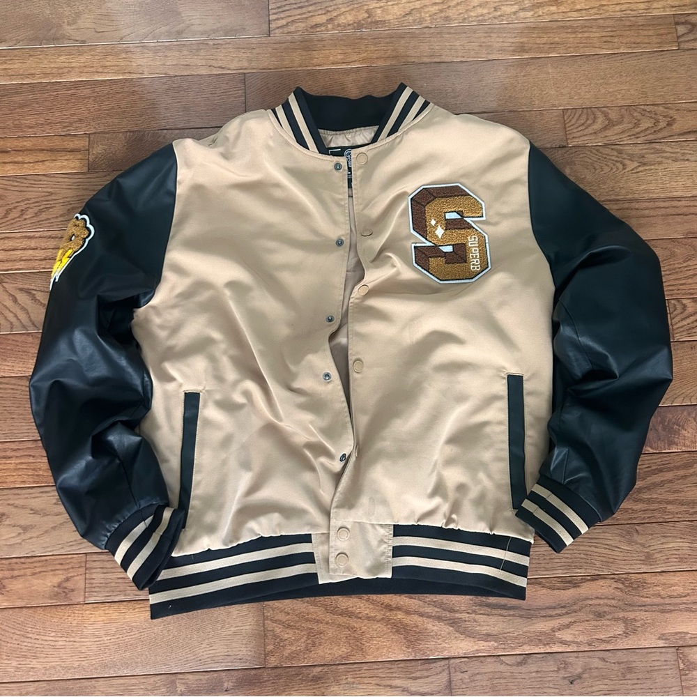 Rebel Minds graphic Varsity jacket with tags *NEVER WORN*